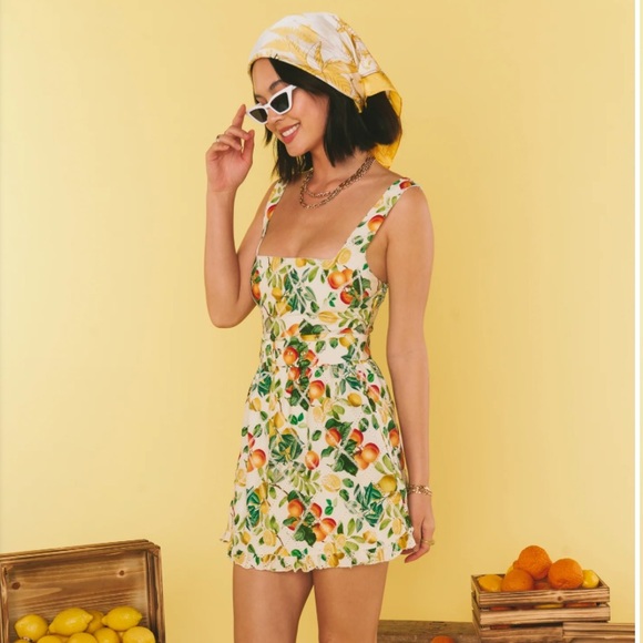 NWOT SHOW ME YOUR MUMU Georgia Peach Micro Mini Size Medium - Picture 4 of 6